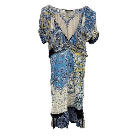 Roberto Cavalli Jpt124‎ Dress Boho Chic Size 38 Multicolored - Picture 2 of 13